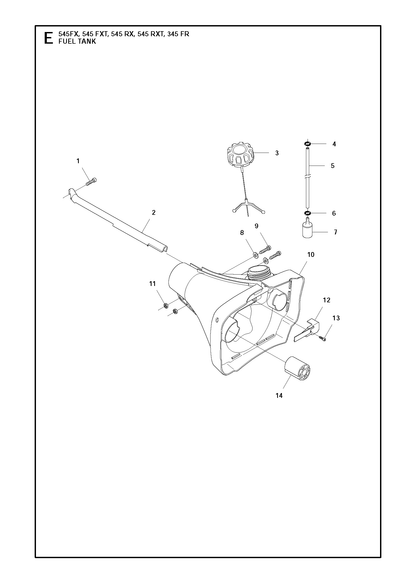 Husqvarna 503949301 onderdelentekening - positie 10