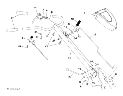 Husqvarna 532138283 onderdelentekening - positie 46