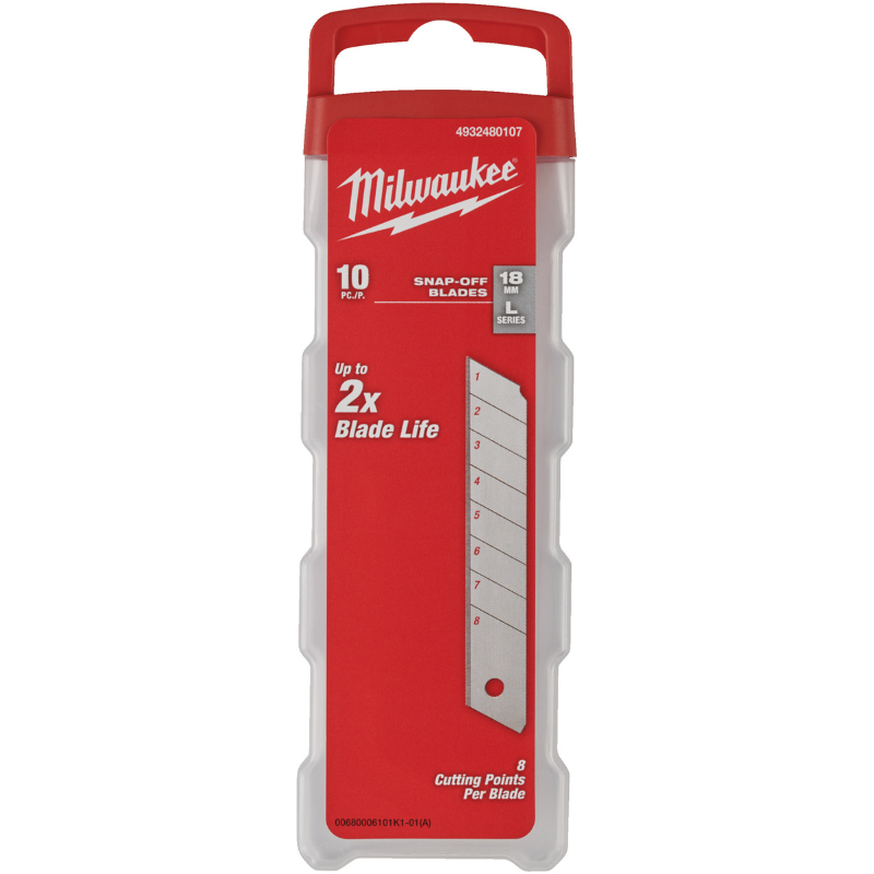 Milwaukee Reserve Breekmesjes voor Schuifmes - 18 mm - 10 stuks