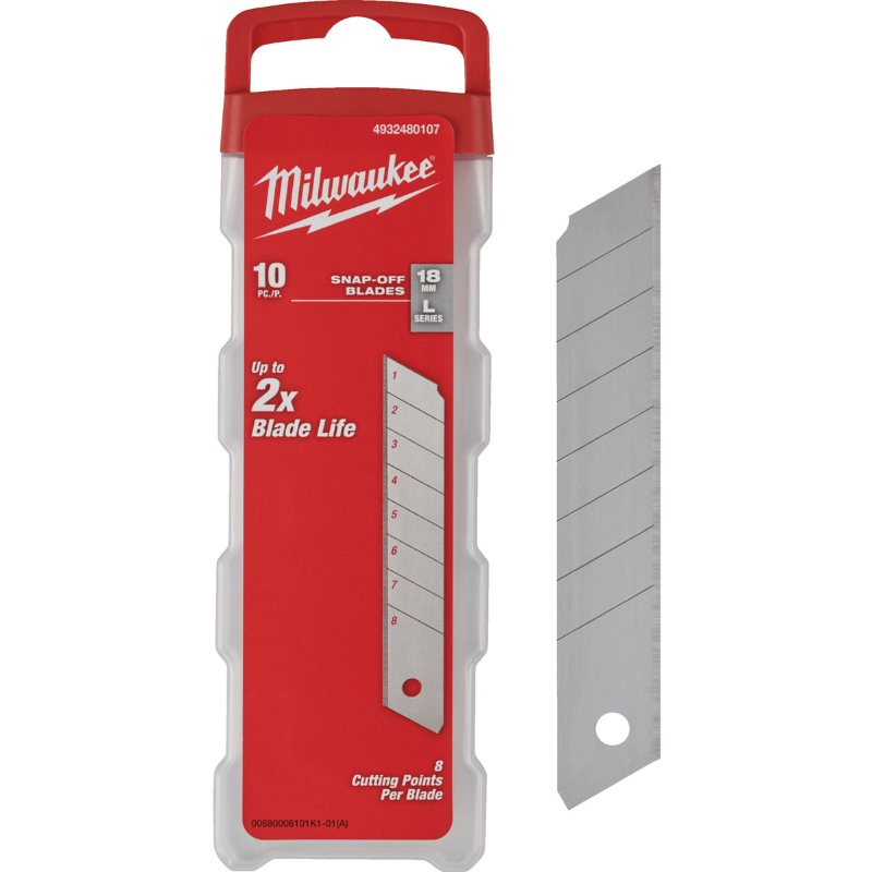 Milwaukee Reserve Breekmesjes voor Schuifmes - 18 mm - 10 stuks