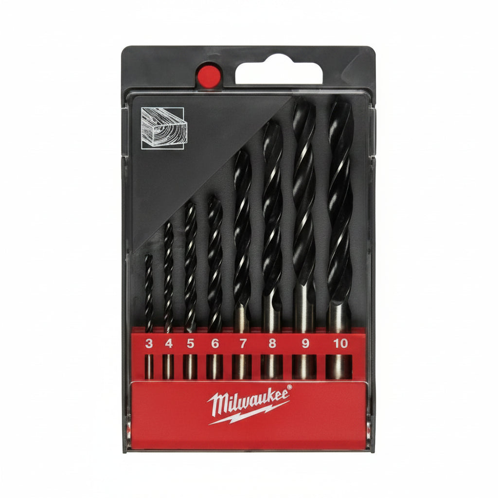 Milwaukee Houtboren set (8-delig)