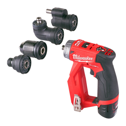 Milwaukee  M12 FUEL™ FDDXKIT-202X Accu Boor - Schroefmachine met Wisselkop