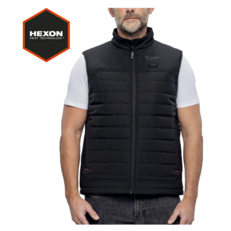 Milwaukee M12 HPVBL3-0 Heated Puffer Vest - Zwart - M