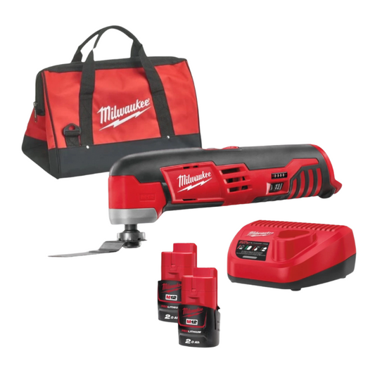 Milwaukee M12 C12 MT-202B Accu Subcompactmultitool Incl. 2x Accu en 1x Lader