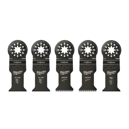 Milwaukee Multi-Tool hout bladenset 5-delig