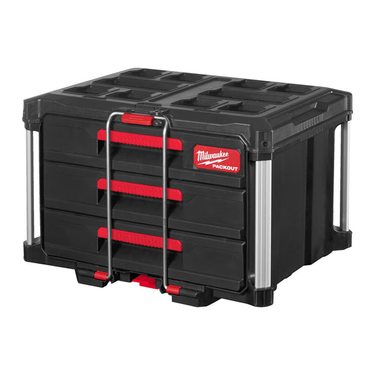 Milwaukee PACKOUT™ gereedschapskoffer met drie laden