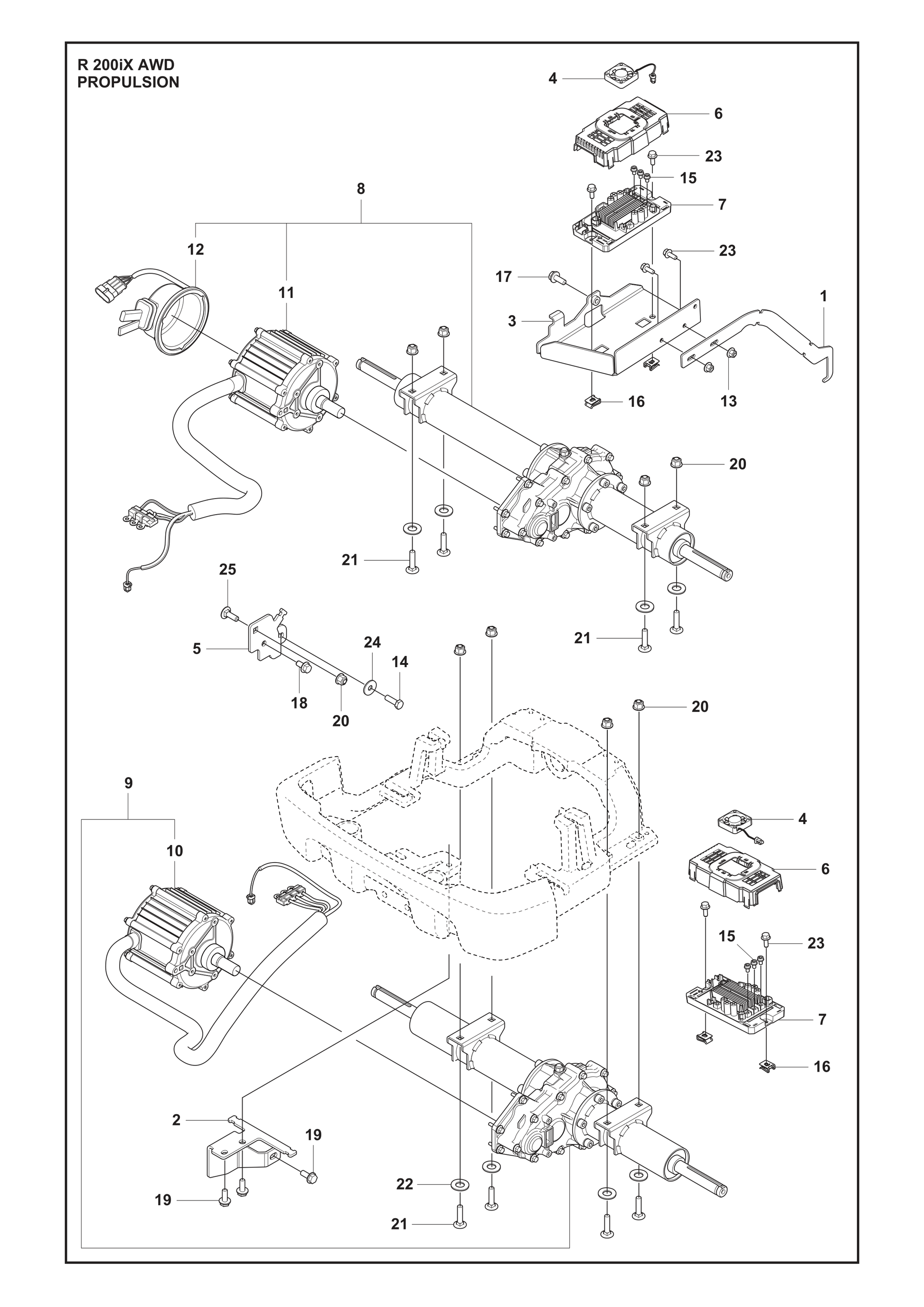 Husqvarna 506558302 onderdelentekening - positie 18