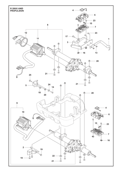 Husqvarna 506558302 onderdelentekening - positie 18