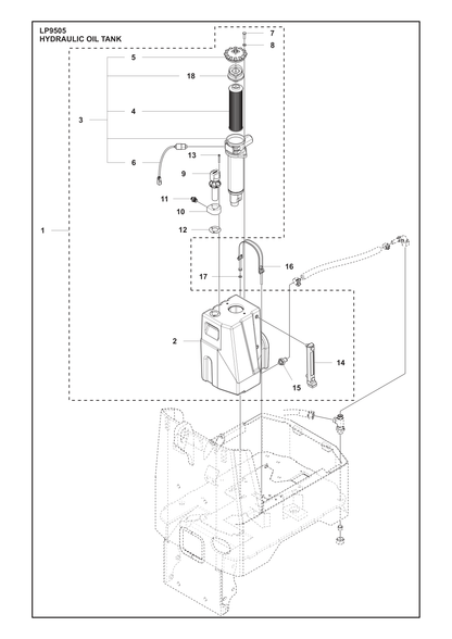 Husqvarna 596375701 onderdelentekening - positie 10