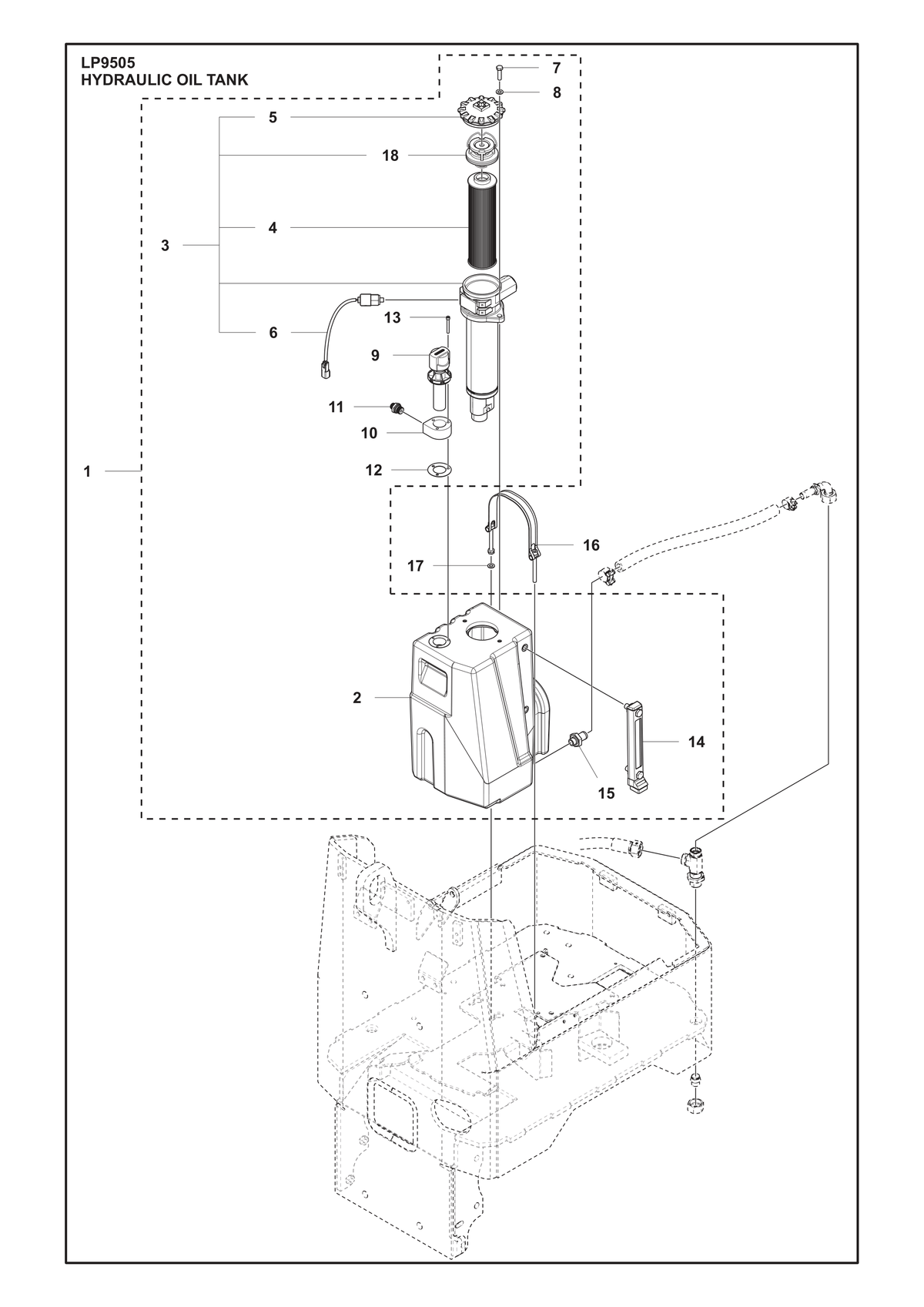 Husqvarna 596368601 onderdelentekening - positie 9