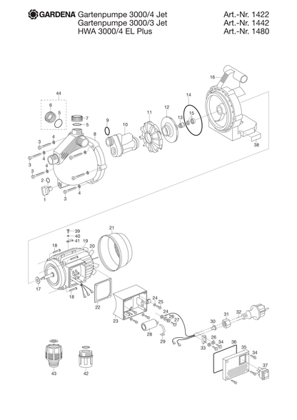Husqvarna 520361901 onderdelentekening - positie 22