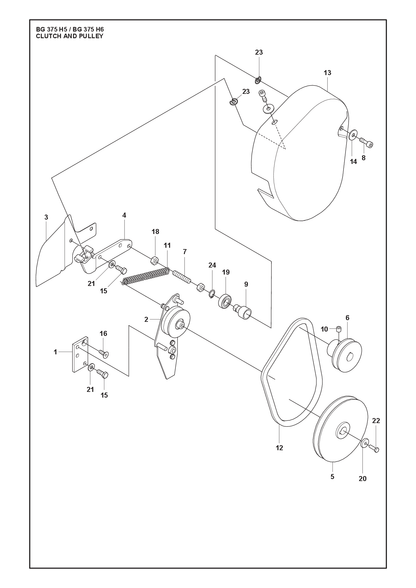 Husqvarna 595346701 onderdelentekening - positie 10