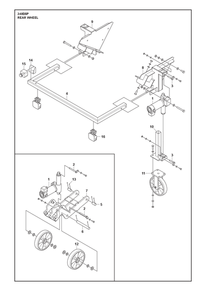 Husqvarna 535372001 onderdelentekening - positie 11