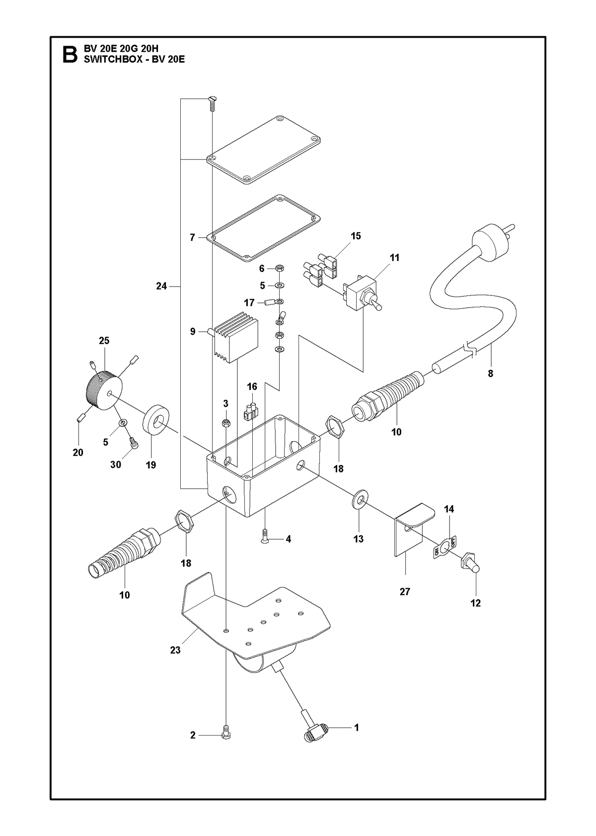 Husqvarna 594684401 onderdelentekening - positie 9