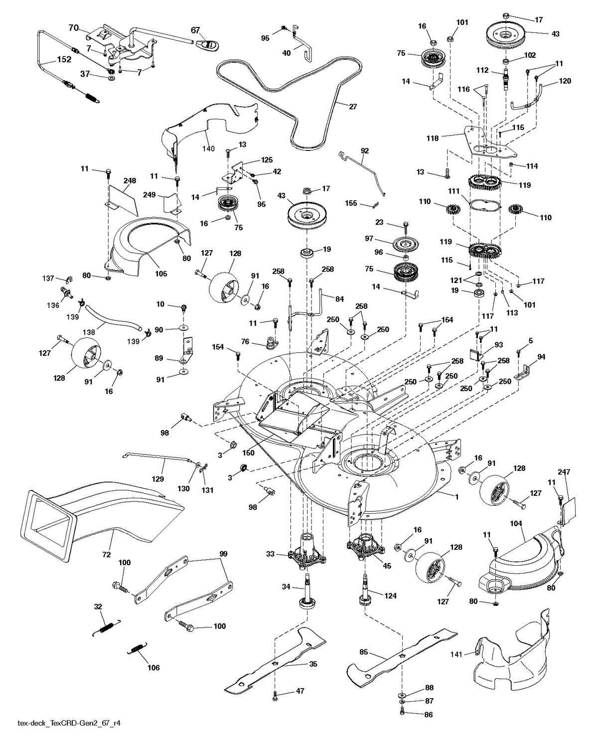 Husqvarna 532443233 onderdelentekening - positie 92