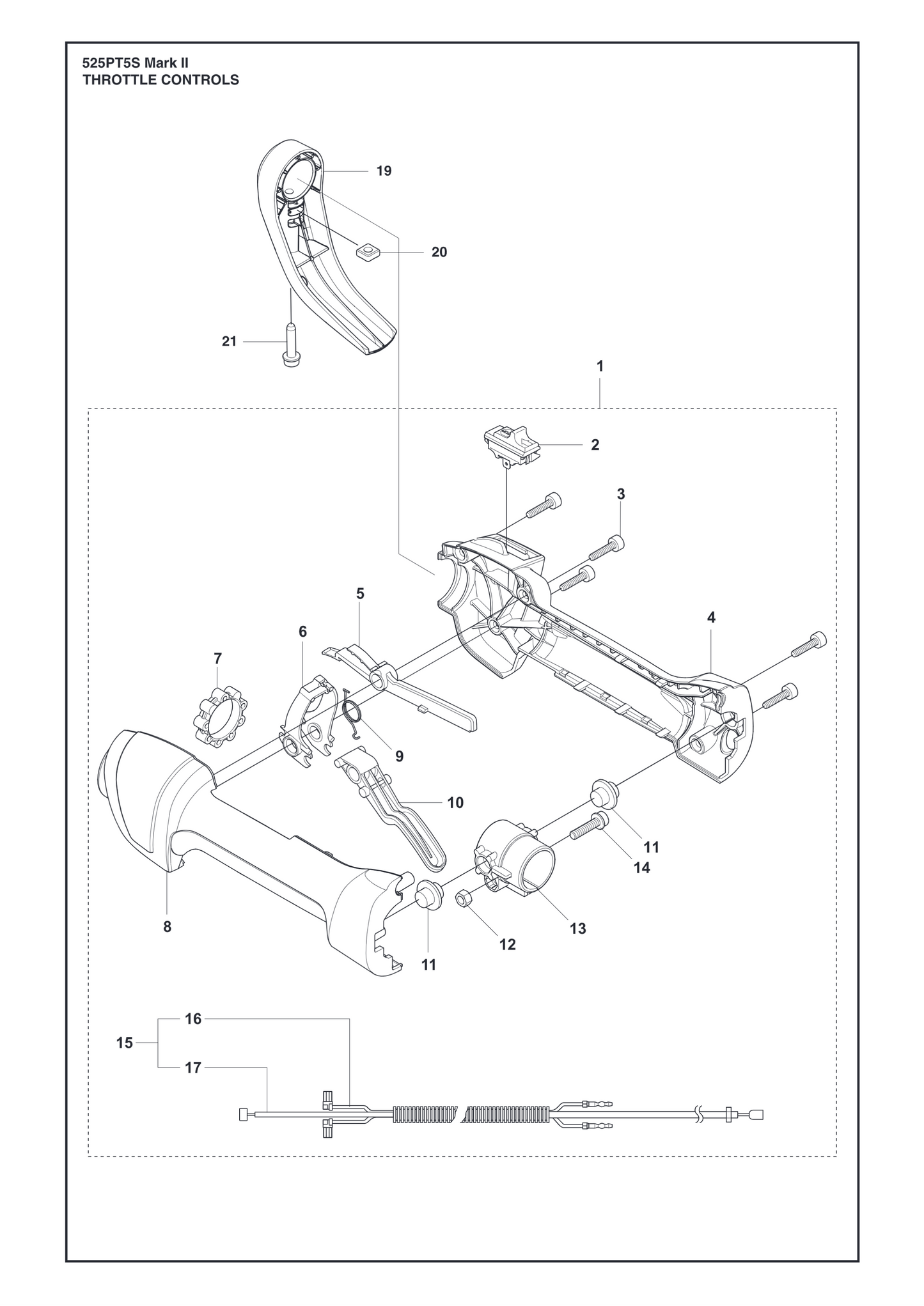 Husqvarna 503226504 onderdelentekening - positie 20