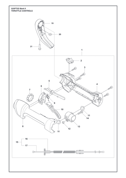 Husqvarna 503226504 onderdelentekening - positie 20