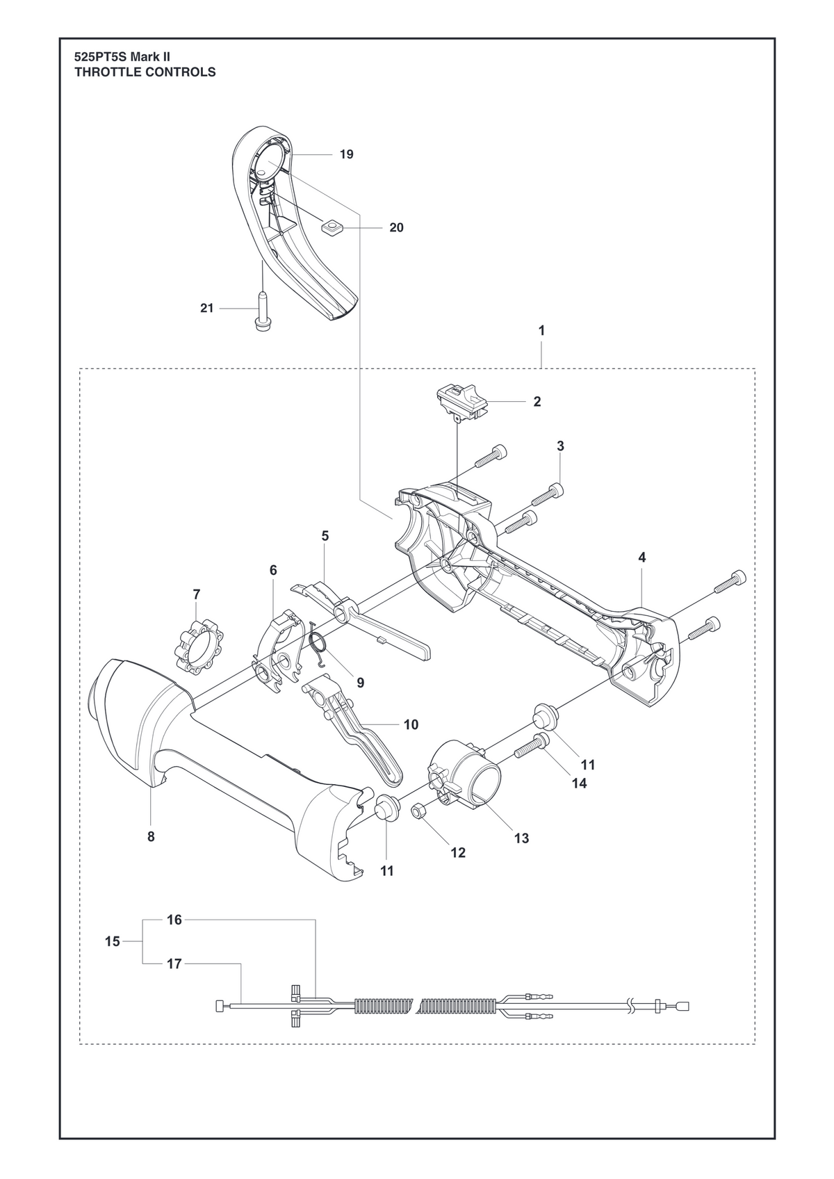 Husqvarna 523062601 onderdelentekening - positie 19