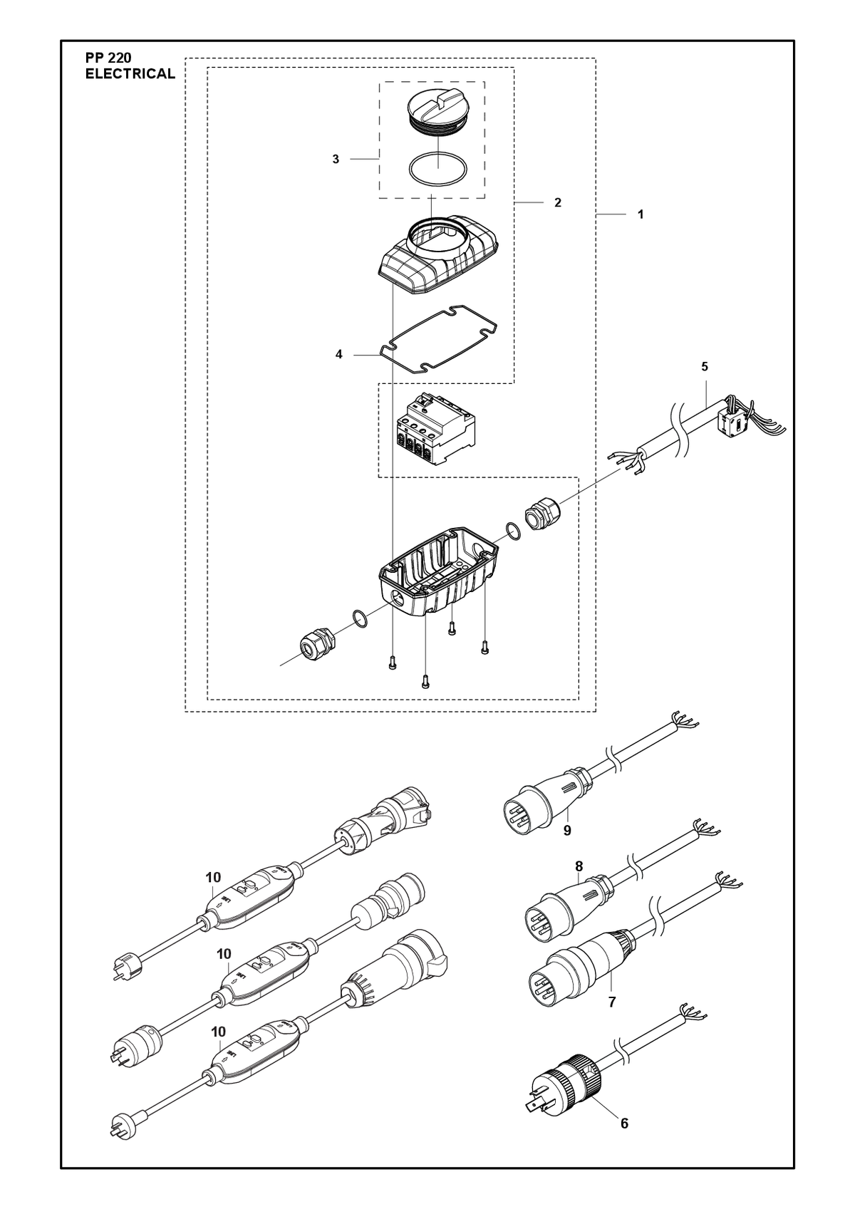 Husqvarna 577272402 onderdelentekening - positie 1