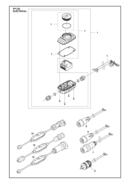 Husqvarna 577272402 onderdelentekening - positie 1