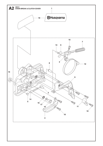 Husqvarna 503220010 onderdelentekening - positie 19