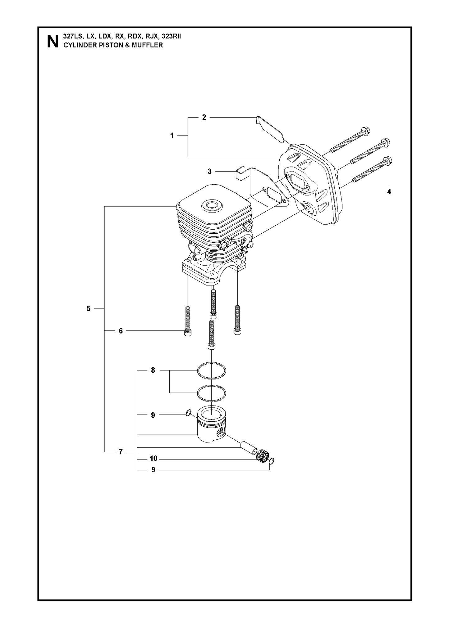 Husqvarna 502078101 onderdelentekening - positie 4