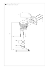 Husqvarna 537221801 onderdelentekening - positie 2