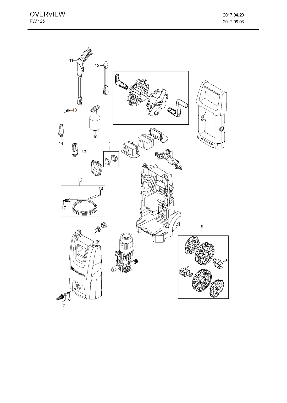 Husqvarna 592617684 onderdelentekening - positie 14
