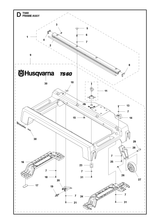 Husqvarna 510225464 onderdelentekening - positie 23