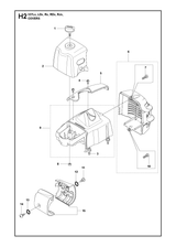 Husqvarna 574353901 onderdelentekening - positie 9