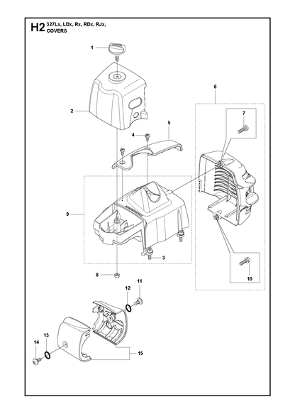 Husqvarna 574353901 onderdelentekening - positie 9