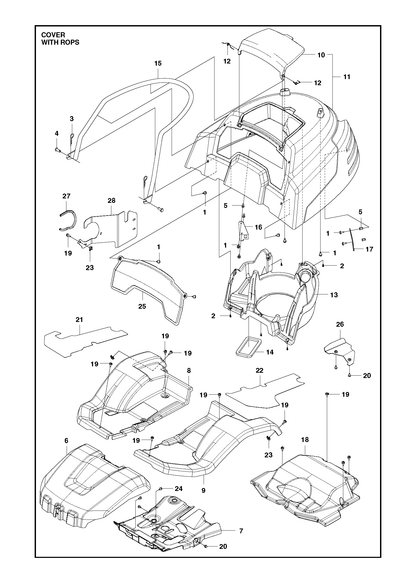 Husqvarna 504101903 onderdelentekening - positie 13