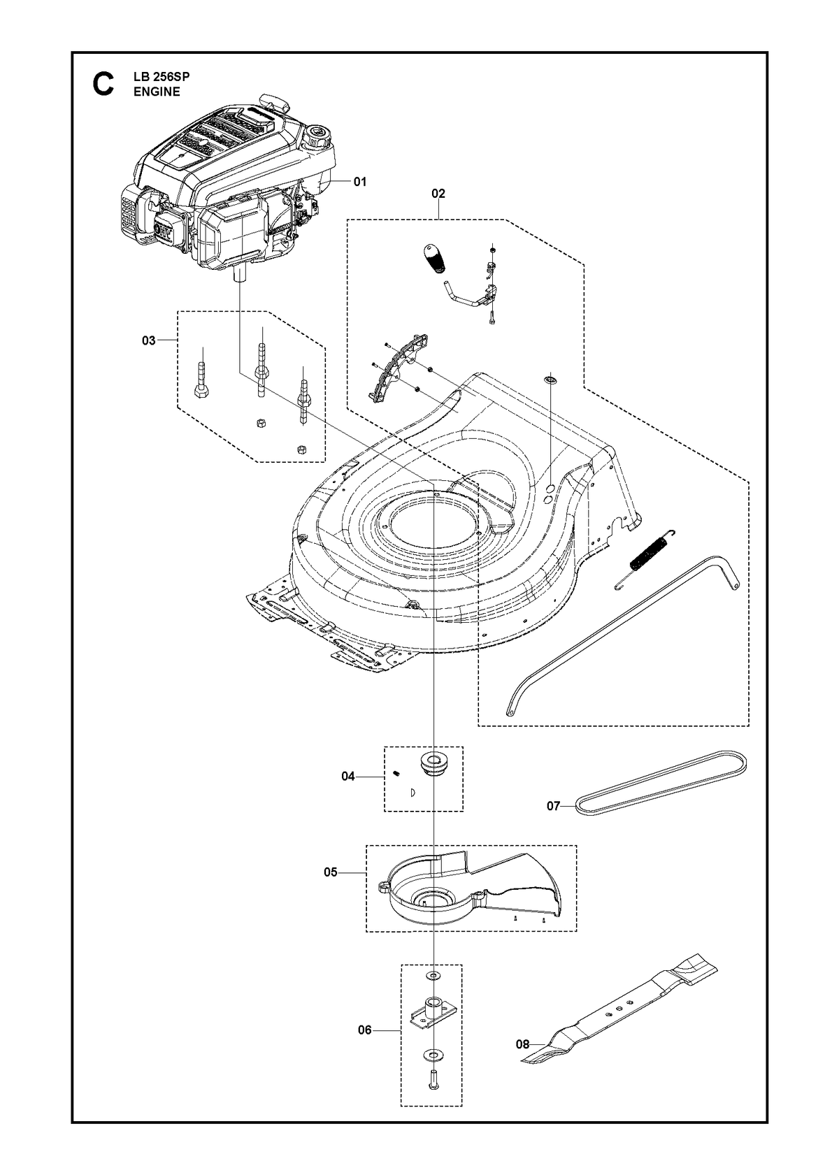 Husqvarna 529594801 onderdelentekening - positie 3