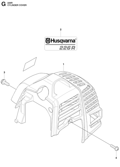 Husqvarna 512361001 onderdelentekening - positie 4