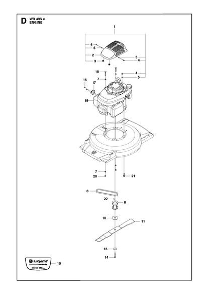 Husqvarna 525433101 onderdelentekening - positie 4
