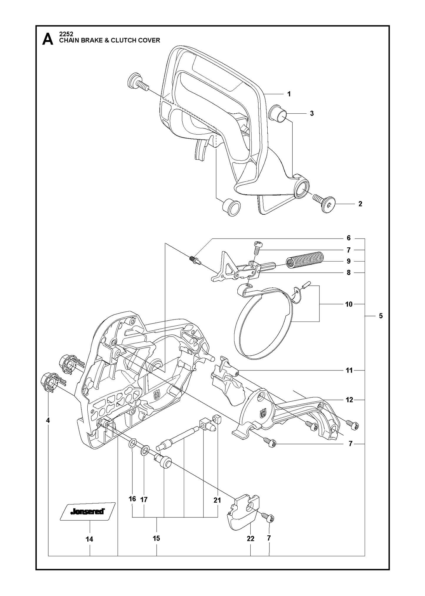 Husqvarna 505199702 onderdelentekening - positie 12