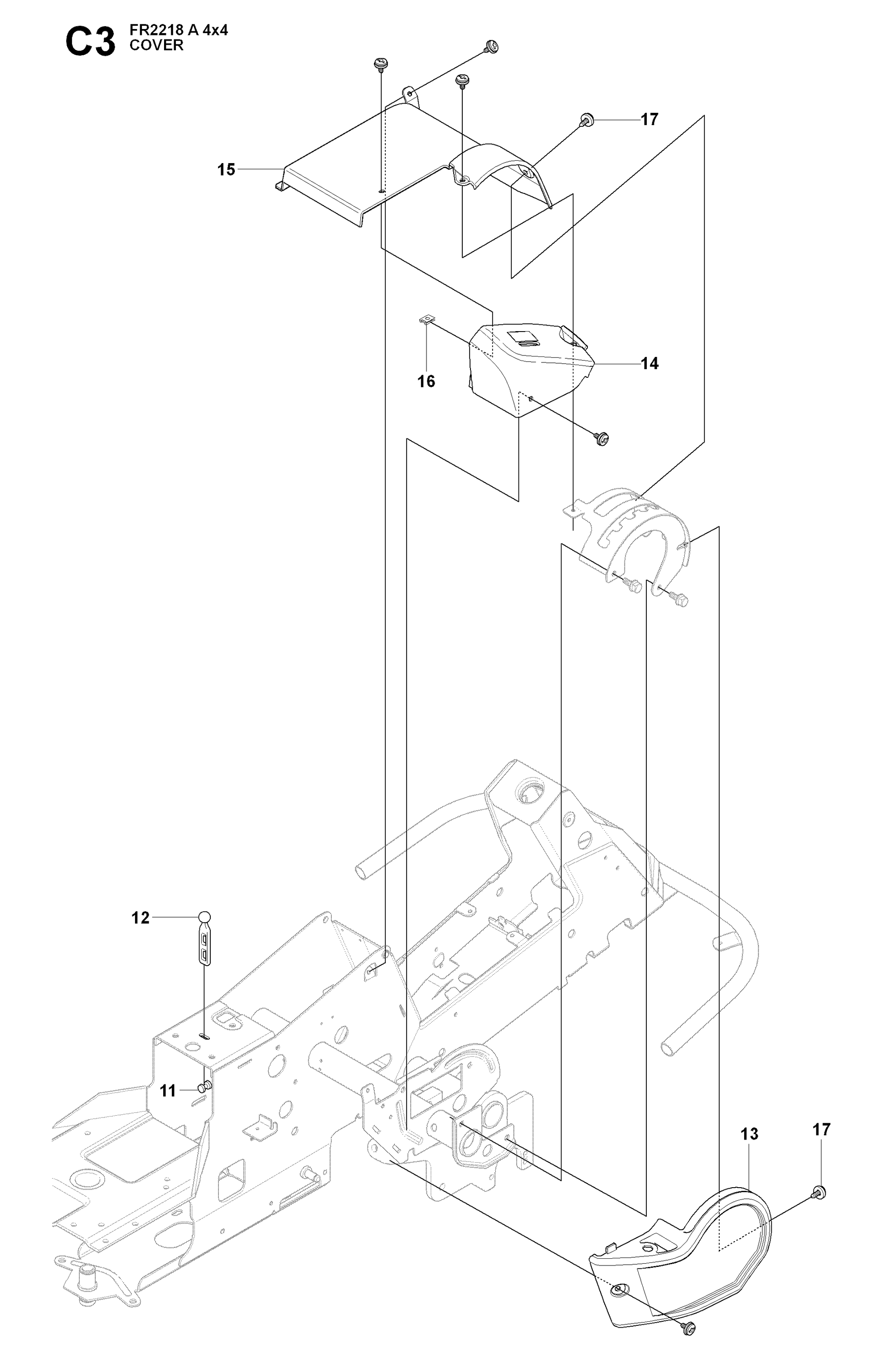 Husqvarna 504059702 onderdelentekening - positie 14