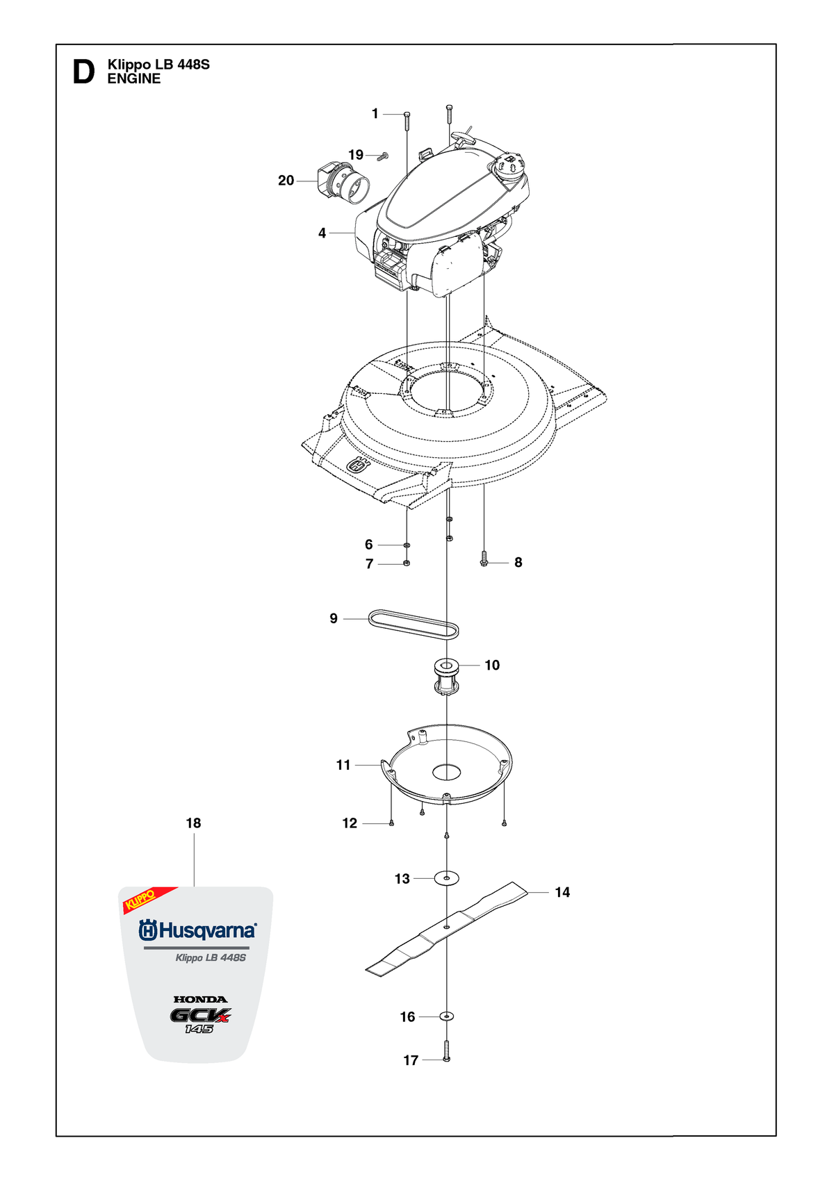 Husqvarna 594911501 onderdelentekening - positie 4