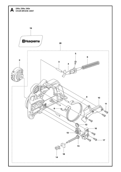 Husqvarna 545060502 onderdelentekening - positie 14