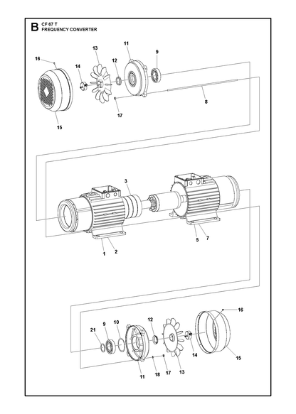 Husqvarna 594618301 onderdelentekening - positie 14