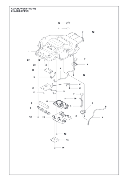 Husqvarna 546625401 onderdelentekening - positie 1