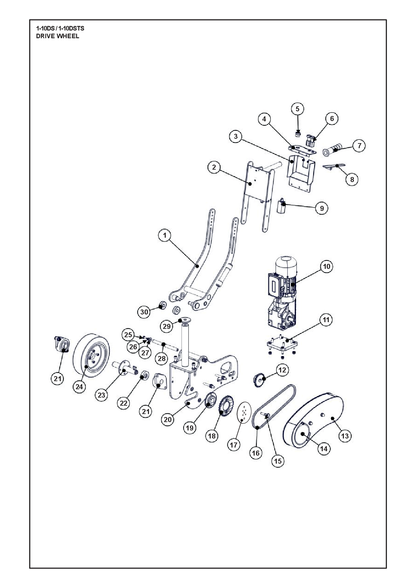 Husqvarna 534566601 onderdelentekening - positie 10