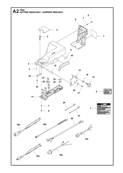 Husqvarna 510225430 onderdelentekening - positie 13