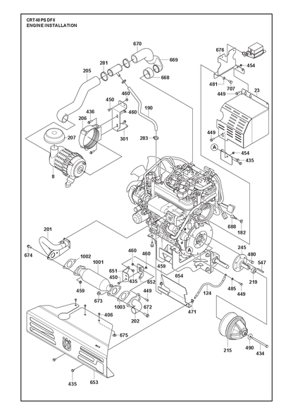 Husqvarna 599104601 onderdelentekening - positie 8