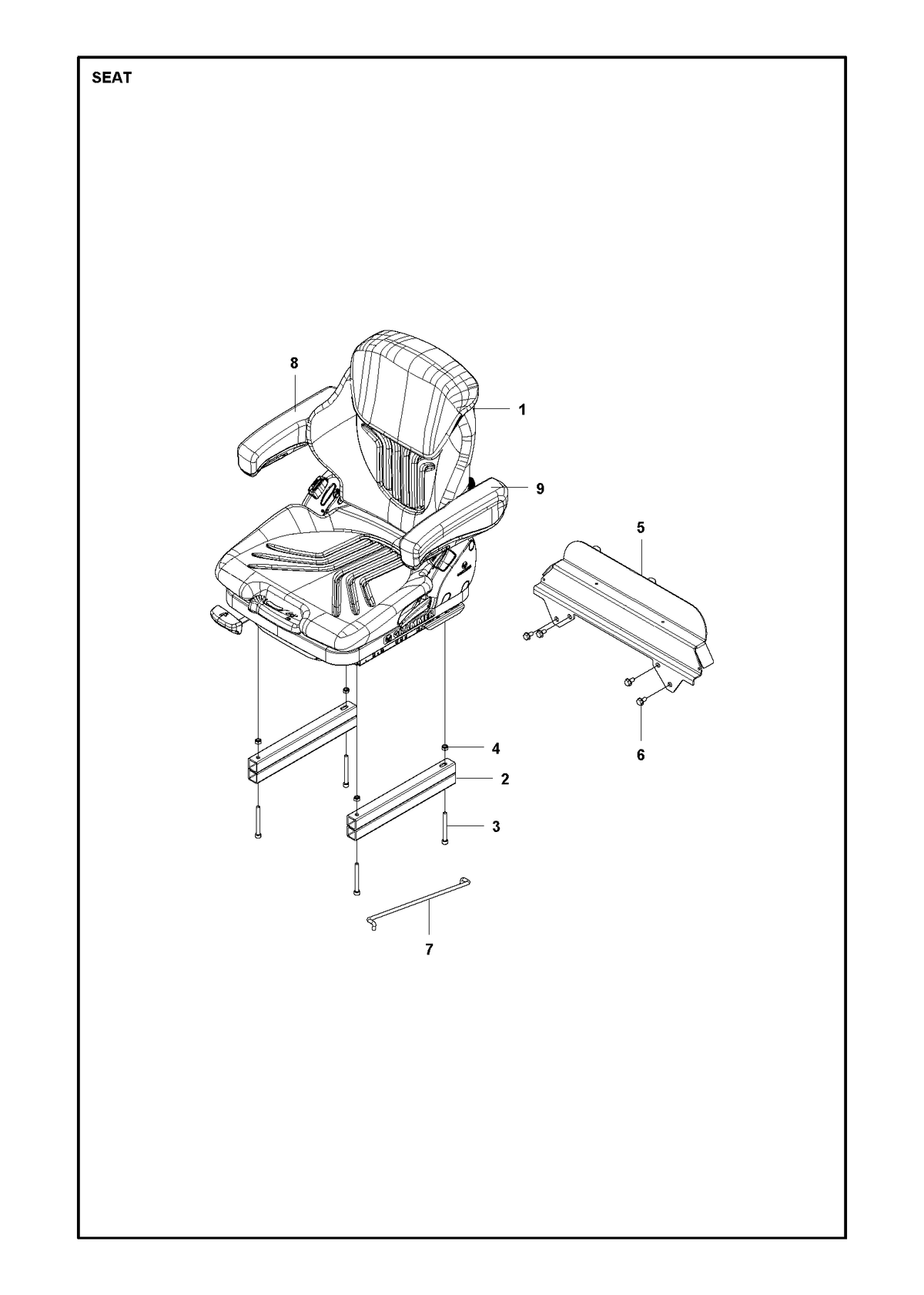 Husqvarna 588908301 onderdelentekening - positie 1