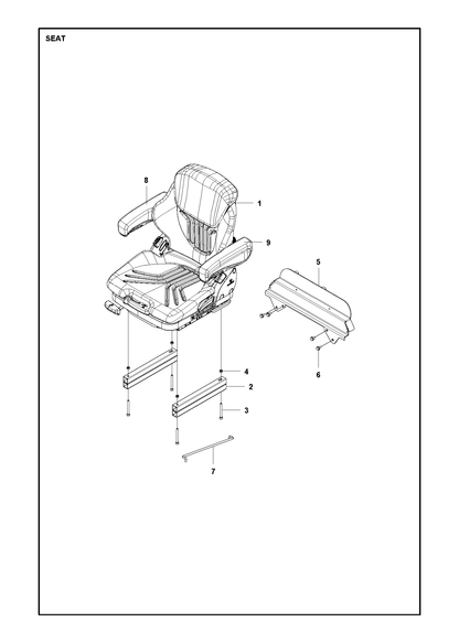 Husqvarna 588908301 onderdelentekening - positie 1