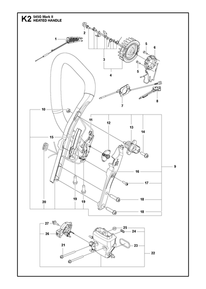 Husqvarna 590201801 onderdelentekening - positie 16
