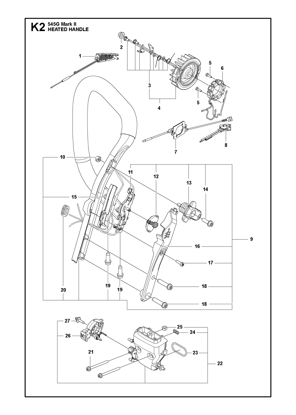 Husqvarna 522937806 onderdelentekening - positie 4