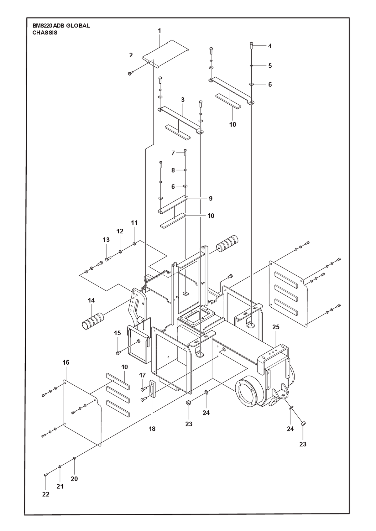 Husqvarna 533938701 onderdelentekening - positie 10