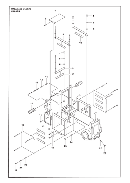 Husqvarna 533454101 onderdelentekening - positie 14